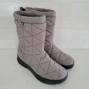 Bogs Quilted Gray Winter Boots